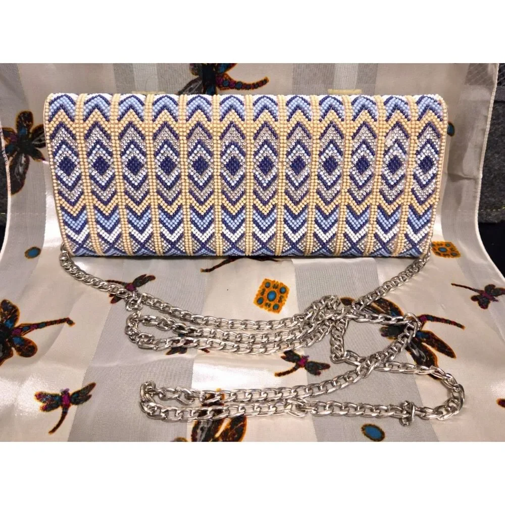 Starlet Evening Beaded Envelope Clutch/Crossbody